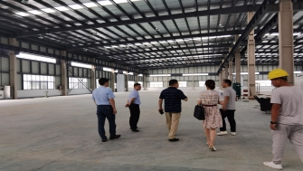 高新區(qū)管委會劉亞東主任調研我司承建的通晟汽車、全智機械項目